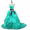 Real photo 2025  Brand Design Robe De Mariage Bridal  Wedding Dress Ruffles Beading Crystal  Burgundy Wedding Dress HM6681