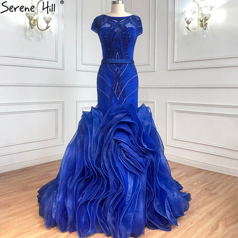 Red Mermaid Design O-Neck Sexy Wedding Dresses 2025 Sleeveless Beading Sequins Bridal Gowns HM66926