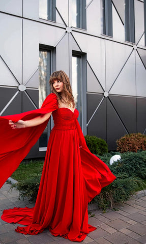 Bohemian red dress