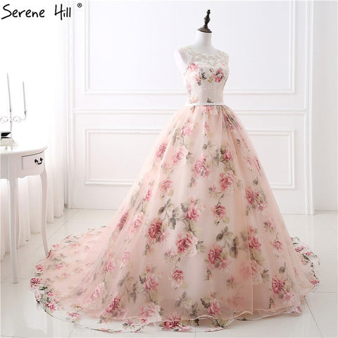 Romantic Flowers Pattern Fashion Sexy Wedding Dress Sleeveless Theme Photography Tulle Bridal Gown 2025 Robe De Mariee HS26405