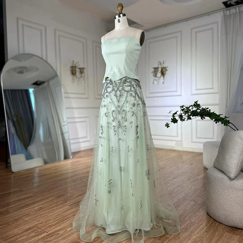 Luxury Arabic Evening Dress Wedding Elegant Formal Party Gowns LA72809