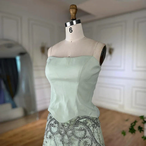 Luxury Arabic Evening Dress Wedding Elegant Formal Party Gowns LA72809