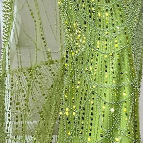 2025 Saudi Arabic Turquoise Mermaid Evening Dress With Pearls Beaded Cape Sleeves For Formal Occasion LA72590A