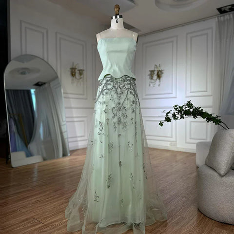 Luxury Arabic Evening Dress Wedding Elegant Formal Party Gowns LA72809