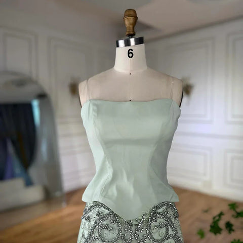 Luxury Arabic Evening Dress Wedding Elegant Formal Party Gowns LA72809