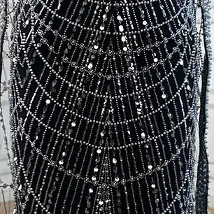 2025 Saudi Arabic Turquoise Mermaid Evening Dress With Pearls Beaded Cape Sleeves For Formal Occasion LA72590A