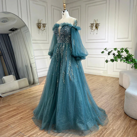 On Discount On sale availabe to ship   6   8 10 12 14 16 2025 Arabic A-Line Elegant Beaded Luxury Evening Gowns Dresses72655