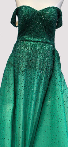 On Sale no return no refund Black Mermaid Sleeveless Sexy Off Shoulder Luxury Beaded Evening Dresses Gowns For Women Party 2025 LA70602