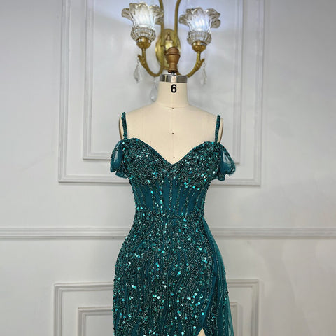 Luxury Mermaid Pink Evening Dresses for Women Wedding Party LA71571