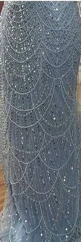 Elegant Off the Shoulder Mermaid Luxury Dubai Evening Dress for Party LA72243