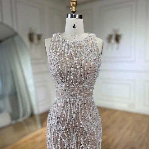 Elegant Black & White Feather  Midi  Evening Dresses  LA72076