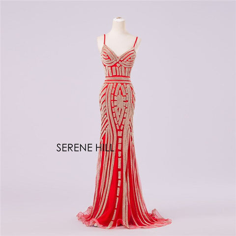 On Sale No Return No Refund Sale Gold Sexy Spaghetti Straps Beaded Evening Dresses For Women Elegant Party Occasion Formal Long Plus Size 2025 LA6002