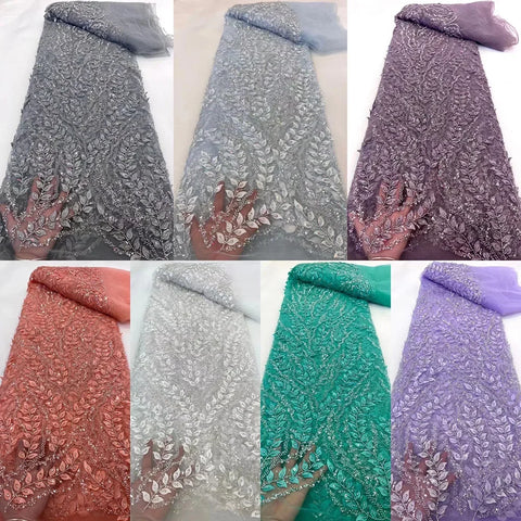 Gray One Shoulder Lace Up Beaded Luxury Ball Gown Bride Gowns Wedding Dress 2025 High End Custom Made HM231074