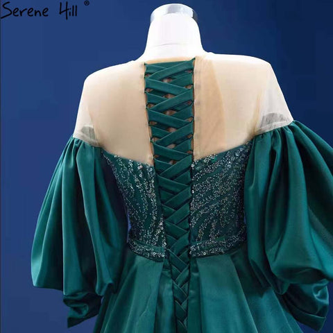 Green Overskirt Mermaid  Evening Dresses Gowns 2025 Elegant Luxury Beaded For Women Party HM67428