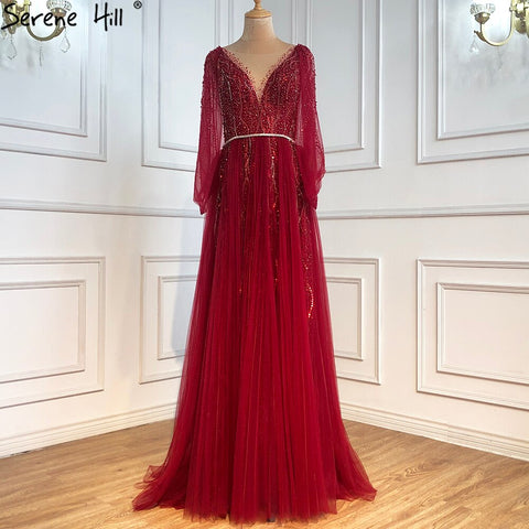 Grey Luxury A-Line Sexy Evening Dresses Gowns 2025 Diamond Beading Elegant For Women Party LA70788