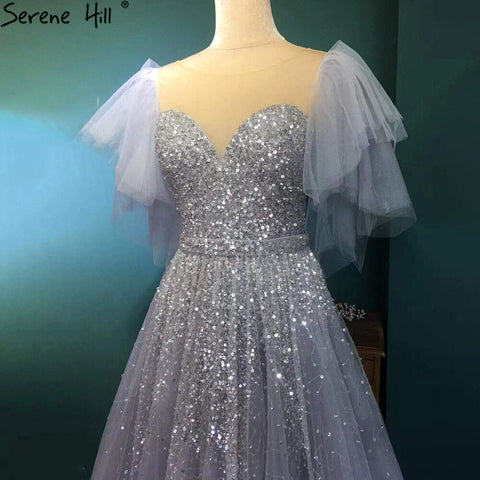 Lilac Luxury A-Line Evening Dresses Gowns 2025 Beaded Sparkle Sexy For Women Party LA71354A