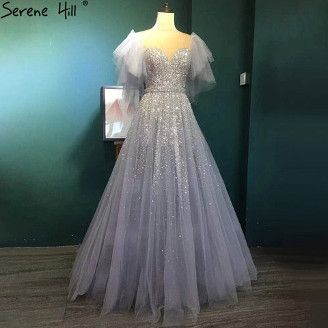 Lilac Luxury A-Line Evening Dresses Gowns 2025 Beaded Sparkle Sexy For Women Party LA71354A