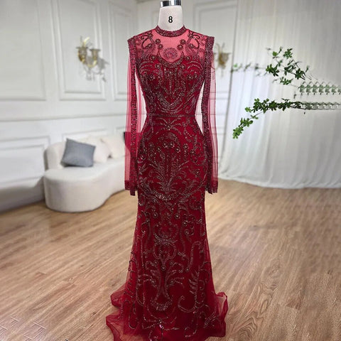 Vestidos de noche de lujo color gris nude con capa, sirena, elegantes y sexys, con cuentas, para mujer, fiesta, LA71027 