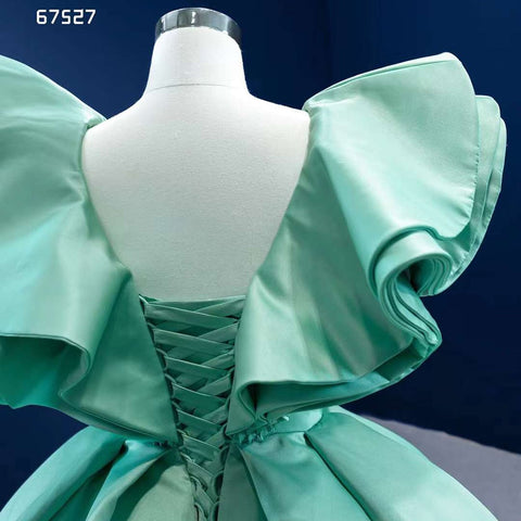 Robe de mariée à lacets menthe, robe de soirée pour femme, robe de soirée haut de gamme sur mesure, 2025, HM67527 