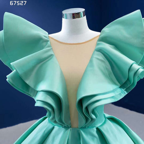 Robe de mariée à lacets menthe, robe de soirée pour femme, robe de soirée haut de gamme sur mesure, 2025, HM67527 