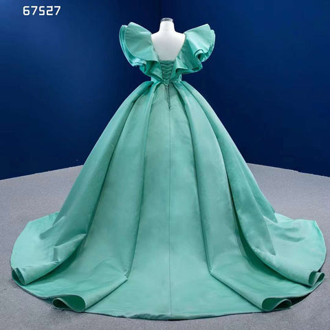 Robe de mariée à lacets menthe, robe de soirée pour femme, robe de soirée haut de gamme sur mesure, 2025, HM67527 