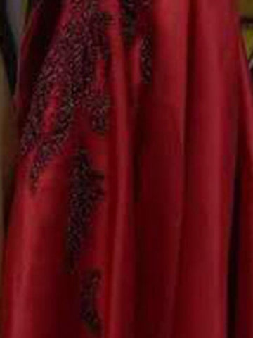 Robe de soirée de luxe en satin noir musulman, robe trapèze à perles, pour femmes, LA70919, 2025 