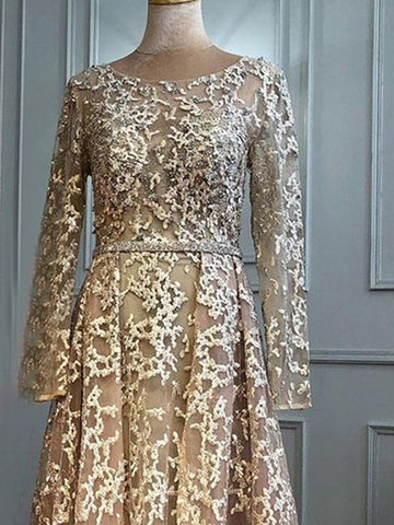 Robe de soirée trapèze grise musulmane, luxueuse, en dentelle et perles, pour femme, idéale pour un mariage, modèle 2025, LA71211 