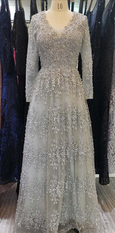 Robe de soirée de luxe rose musulmane, manches longues, coupe trapèze, cristal, pour femmes, LA70729, 2025 