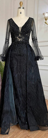 Pink Luxury A-Line Evening Dresses Gowns 2025 Beaded Over-skirt For Women Party LA71869