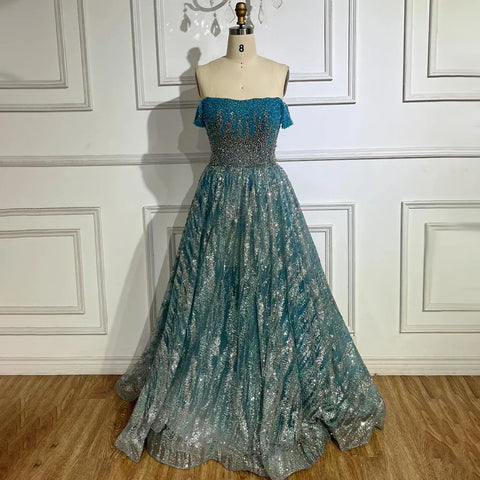 Pink Spaghetti Strap A Line Beaded Luxury Dubai Long Evening Dresses Gowns for Woman Wedding Party 2025 LA72507