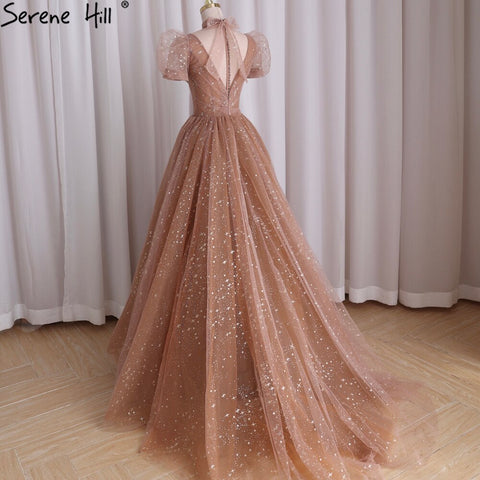 Robe de soirée trapèze rose à manches courtes, sexy, pour femme, idéale pour une fête de mariage, modèle 2025, LA70599