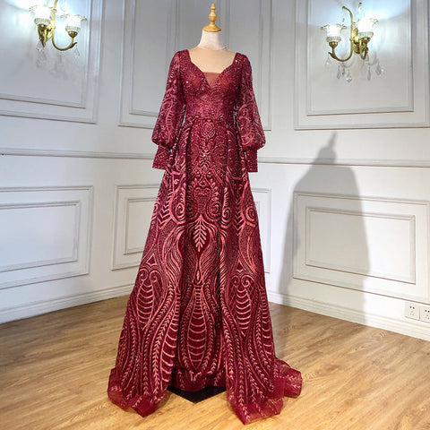 Roze Mermaid Avond Jurken 2025 Luxe Kralen Overrok Voor Vrouw Party LA71525