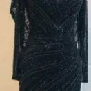 Vestido de noche elegante de sirena color plata nude con abertura alta y cuentas de lujo 2025 para mujer, fiesta LA70752L 