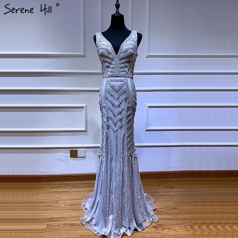 On Sale No Return No Refund Sale Wine Red Full Diamond Evening Dresses Gowns 2025 Luxury Mermaid Sexy Elegant For Women Party LA6212
