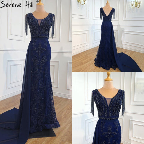 Wine Red with  Removable Sashes Evening Gowns 2025 Dubai  Plus Size  Beading Tassel Luxury Formal Dress LA60846