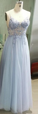 Sexy Spaghetti Straps Evening Dresses 2025 V-Neck Rhinestones Beading Formal Prom Gowns with Split robe de soiree LA60963