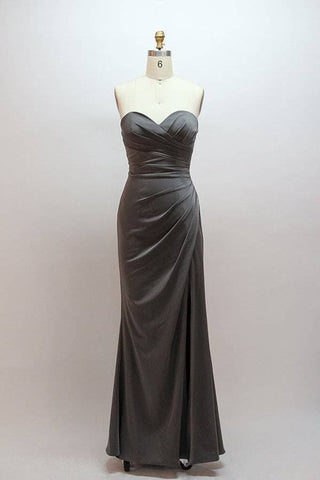 Sweetheart Pleated Red Bridesmaid Dress VMB67