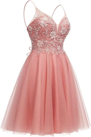Robe de bal de promo en tulle pailleté pour adolescentes, mini-robe de cocktail Y2411
