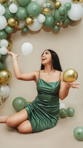 Robe de bal de promo verte à fines bretelles - Robe pour une fête d'anniversaire de 18 ans Y2626