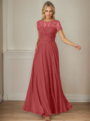 Vestido de gasa azul marino oscuro de corte en A con escote barco y lentejuelas 