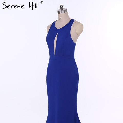 On Sale no return no refundSale Vestidos Festa Curto Blue Simple Prom Dresses Sexy Mermaid Elegant Fashion Long Evening Party 2025 LA6108