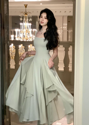 Robe midi élégante à volants, nouvelle robe de soirée d'été, vêtements de mode pour femmes, robe d'été Y4709