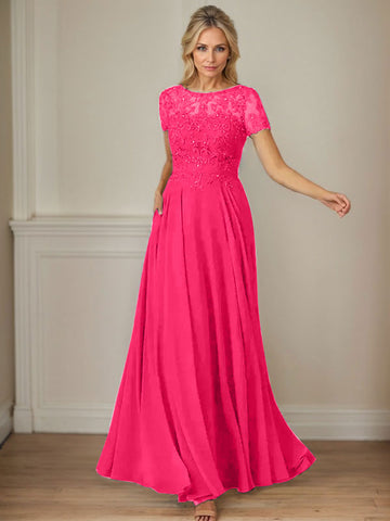 Vestido de gasa azul marino oscuro de corte en A con escote barco y lentejuelas 