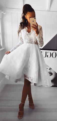 Vestidos cortos de corte A con escote en V, vestidos de graduación baratos, vestidos formales para mujer Y989