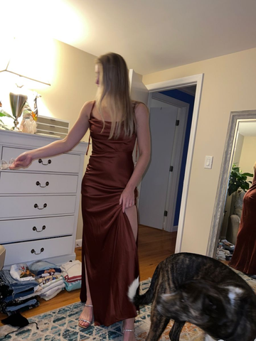 Robe de bal longue fourreau élégante, robe de soirée tendance Y4769