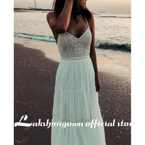 A-Line Chiffon Weddding Dresses Off Shoulder Backless