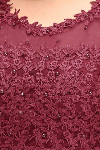 A-Line Crew Floor Length Sleeveless Plus size Tulle Appliqued Evening Dresses with Crystals