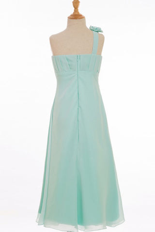 A-line Floor-length One Shoulder Chiffon Bridesmaid Dresses
