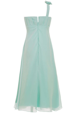 A-line Floor-length One Shoulder Chiffon Bridesmaid Dresses