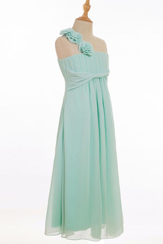 A-line Floor-length One Shoulder Chiffon Bridesmaid Dresses